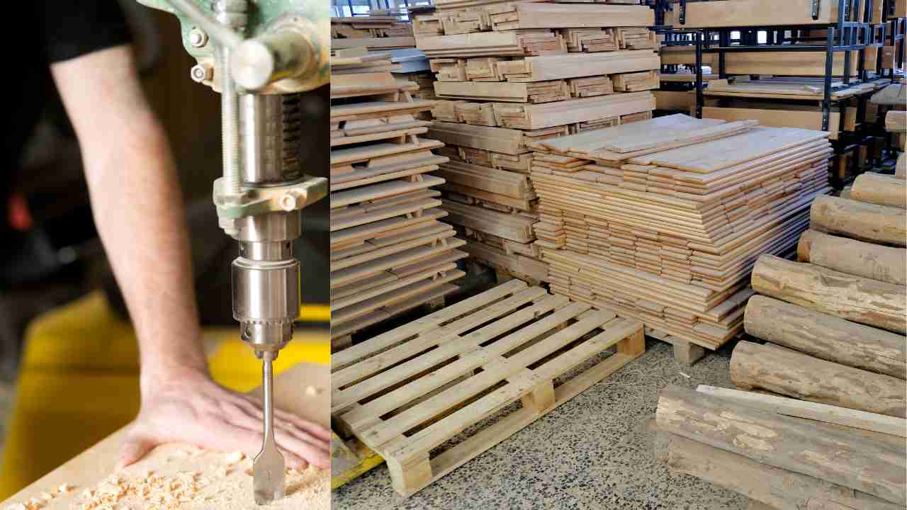 A furniture manufacturer purchases a drill press machine