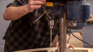 what is a spindle lock on a drill press?