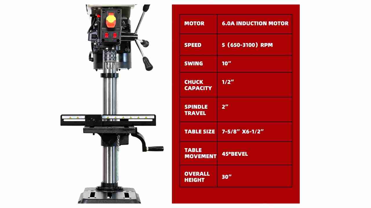 what is drill press spindle travel
